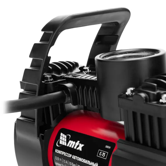 Компрессор автомобильный C-75, 12 В, 10 атм., 75 л/мин MTX
