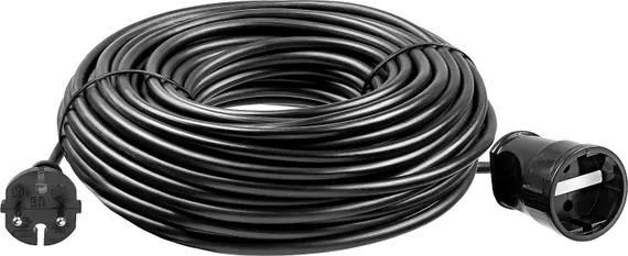 ЗУБР ПВС-207-Ш, ПВС, 2 x 0.75 мм2, 30 м, 2200 Вт, силовой удлинитель-шнур (55023-30)