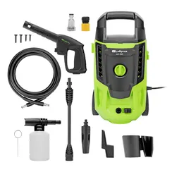 Мойка высокого давления АМ-1800, 1800 Вт, 140 бар, 350 л/ч, колесная Сибртех