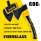 STAYER FIBERGLASS, 600/800 г, с чехлом, 350 мм, кованый топор, Professional (2062-06P)