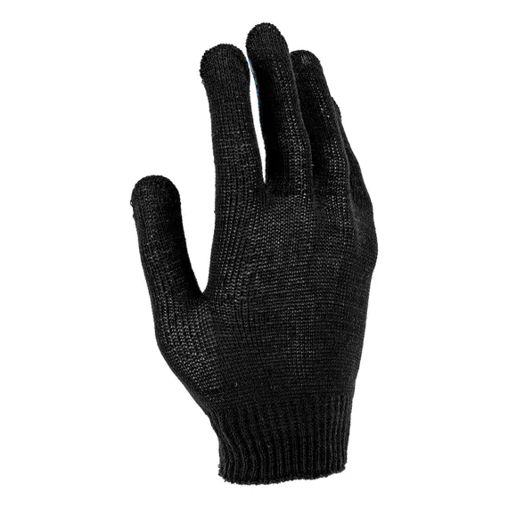 Перчатки трикотажные, х/б, 200 пар,  ПВХ точка, 3 нити, 10 класс Сибртех