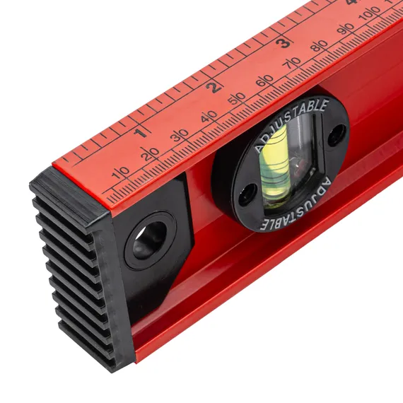 Уровень алюминиевый "Рельс", 1000 мм, 3 глазка, усиленный Matrix