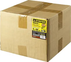STAYER 8 х 60 мм, потайной бортик, 1000 шт, дюбель-гвоздь (30640-08-060)
