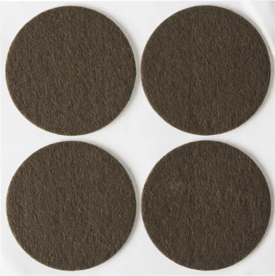 STAYER d 50 мм, самоклеящиеся, фетровые, 4 шт, коричневые, мебельные накладки (40910-50)