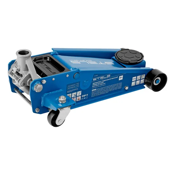 Домкрат гидравлический подкатной, 3 т, 120-450 мм, быстрый подъем, проф. Stels
