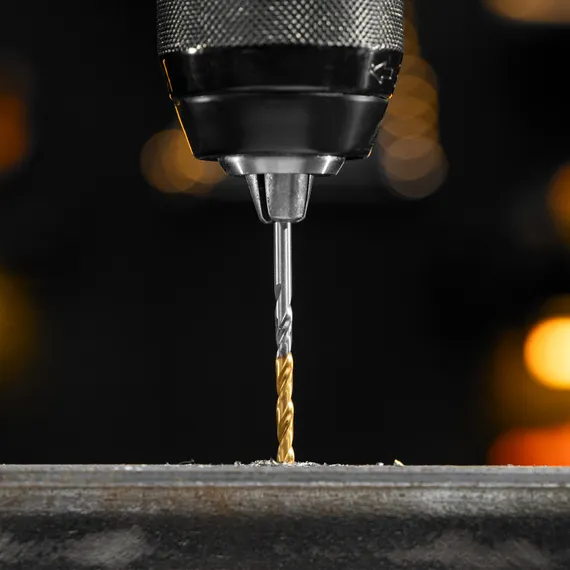 Набор сверл по металлу, 2-8мм, Р6М5-TiN, Golden Tip, 6 шт Denzel