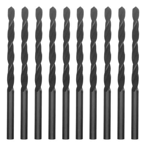 Сверло по металлу, 4.8 мм, быстрорежущая сталь, 10 шт, цилиндрический хвостовик Сибртех