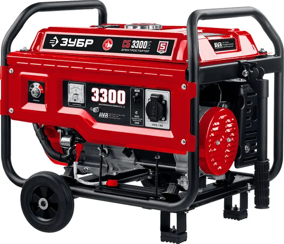 ЗУБР № 1 для генераторов мощностью до 3500 Вт, набор колес + рукоятка (НКР-1)