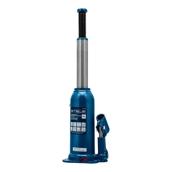 Домкрат гидравлический бутылочный, 10 т, h подъема 222-447 мм Stels