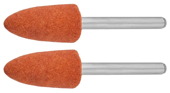 ЗУБР 2 шт, 9.5 x 19.0 х 3.2 мм, L 45 мм, P 120, набор абразивных шлифовальных конусов (35912)