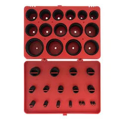 Набор резиновых уплотнительных прокладок, D 7-53 мм, 406 предмета Сибртех