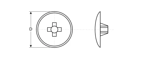 ЗУБР шлиц №2, цвет кр-дерево, 40 шт, декоративная заглушка под шуруп (4-308156-5)
