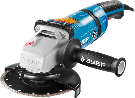 УШМ, (болгарка) электрическая, ЗУБР 2100 Вт, d180 мм, АВТ, Профессионал (УШМ-П180-2100 ПВ)