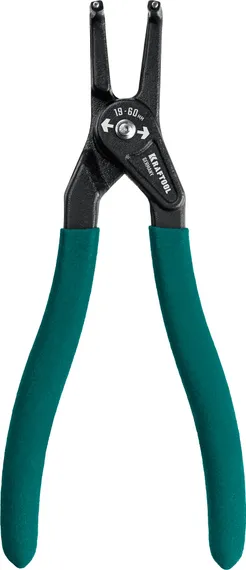 KRAFTOOL 180 мм, изогнутые губки, внешний, съемник стопорных колец (22812-4)