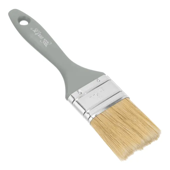 Кисть плоская "Евро" 2", натуральная щетина, пластмассовая ручка MTX