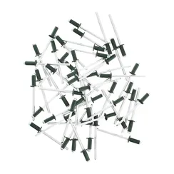 Заклепки 3.2 х 8 мм RAL 6005, темно-зеленые, 50 шт Matrix