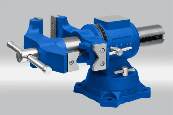 ЗУБР ЭКСПЕРТ-3D, 100 мм, многофункциональные слесарные тиски (32712-100)