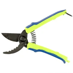 Секатор прямого реза, 220 мм, зубчатый, пластиковые рукоятки, Горизонт, Сибртех