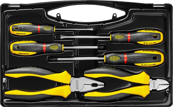 STAYER Hercules, 6 предм., набор губцевого инструмента (2202-H6)