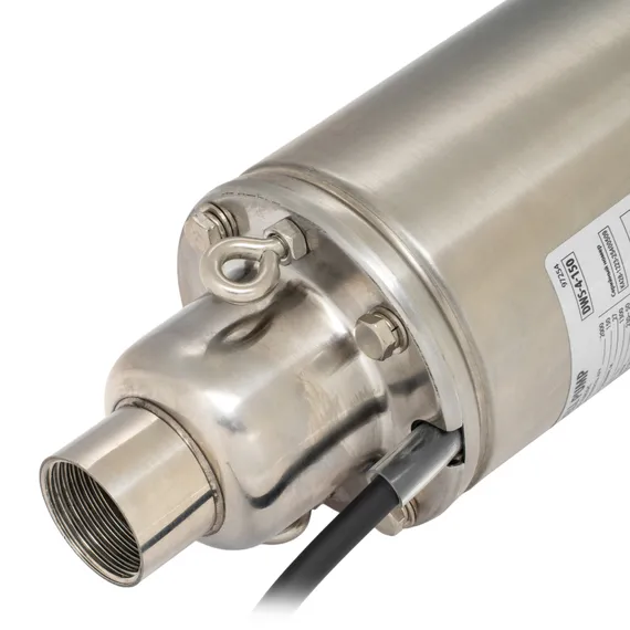 Скважинный насос DWS-4-150, винтовой, диаметр 4", 1300 Вт, 2000 л/ч, напор 150 м Denzel
