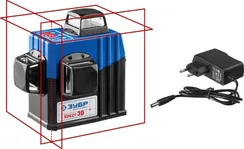 ЗУБР КРЕСТ 3D, 20 - 70 м, лазерный нивелир, Профессионал (34908)