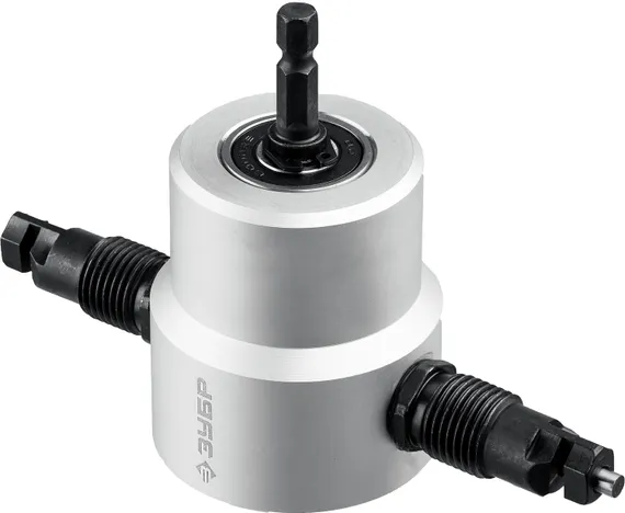 ЗУБР Сверчок, набор в кейсе, насадка-ножницы для реза листового металла, Профессионал (23294)