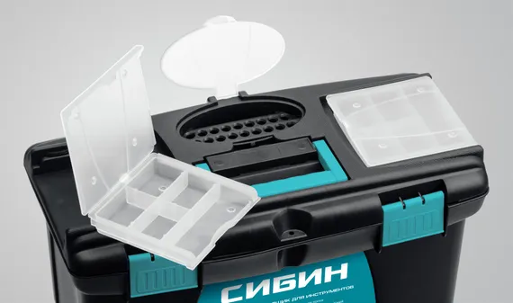СИБИН 410 х 220 х 195 мм, (16″), Пластиковый ящик для инструментов (38010-16)