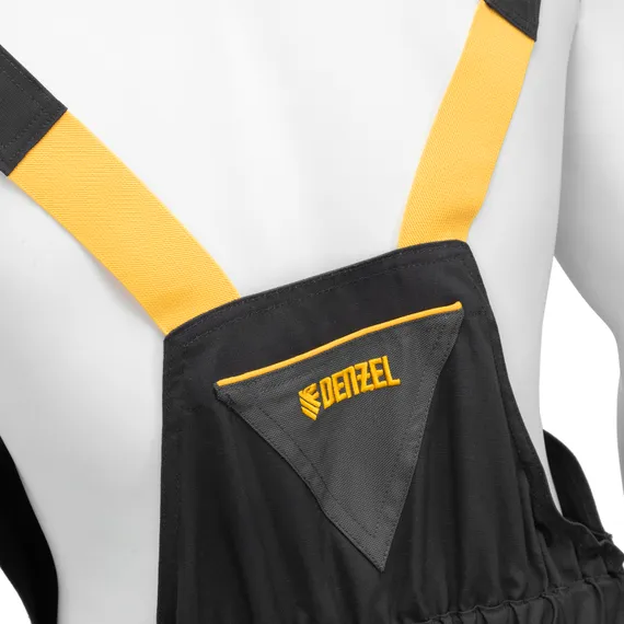 Полукомбинезон профессиональный рабочий, 65% полиэстер 35% хлопок, XXXL Denzel