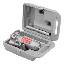 Домкрат гидравлический бутылочный, 4 т, высота подъема 194-372 мм, в пластиковый кейсе Matrix