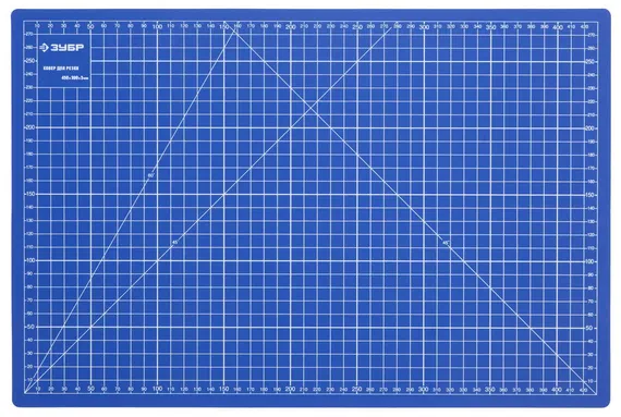 ЗУБР 450 х 300 х 3 мм, непрорезаемый коврик (09902)