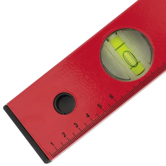 Уровень алюминиевый, 1800 мм, 3 глазка, красный, линейка MTX