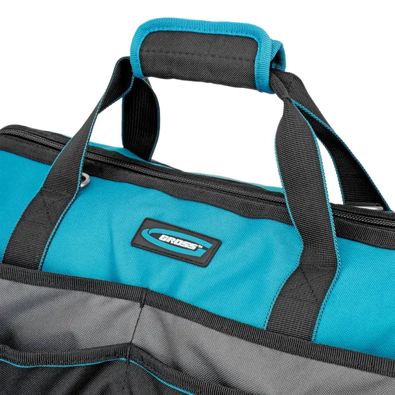 Сумка для инструмента, 500х280х290мм, выдвижная рукоятка, колеса, наплечный ремень Gross