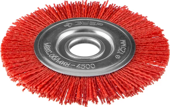ЗУБР 125 мм, нейлоновая проволока, щетка дисковая для УШМ, Профессионал (35160-125)