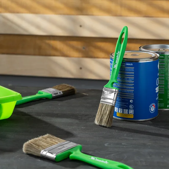 Кисть флейцевая "Работы по дереву" Color Line 35 х 10 мм Matrix