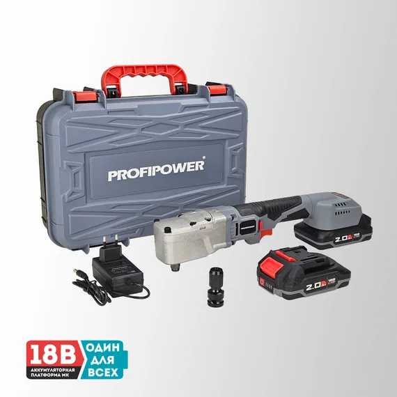 Бесщеточный аккумуляторный угловой гайковерт PROFIPOWER CNDTW-18B E0127
