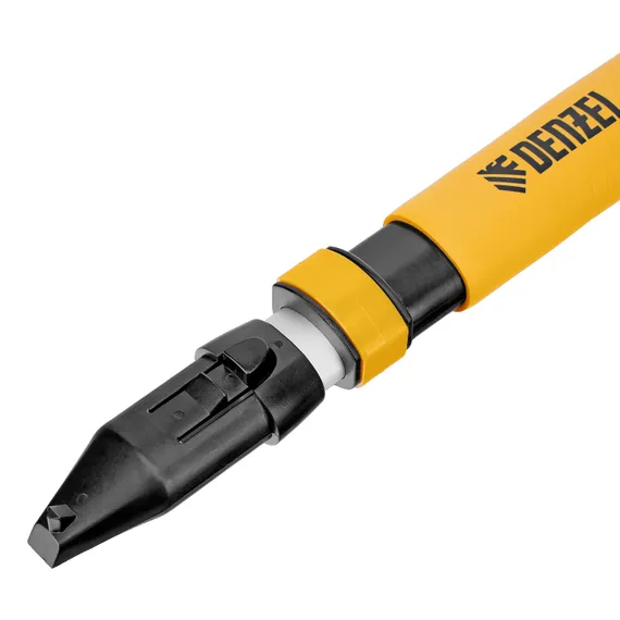 Щетка-сметка со скребком, телескоп, поворотная голова, 750-1120 мм Denzel