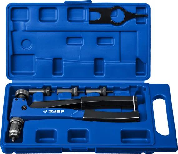 ЗУБР Р-М6, М3 - М6, 250 мм, резьбовой заклепочник в кейсе, Профессионал (31055)