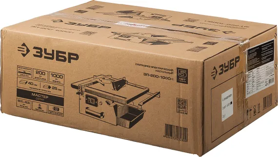 ЗУБР d 200 мм, 1000 Вт, настольный электрический плиткорез (ЭП-200-1000Н)