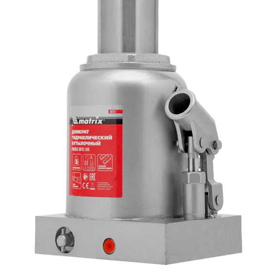 Домкрат гидравлический бутылочный, 30 т, h подъема 244-370 мм Matrix