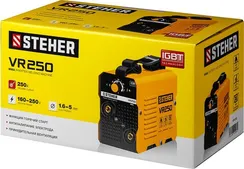 STEHER ММА, 250 А, сварочный аппарат инверторный, макс. электрод Ø 5.0 мм (VR-250)