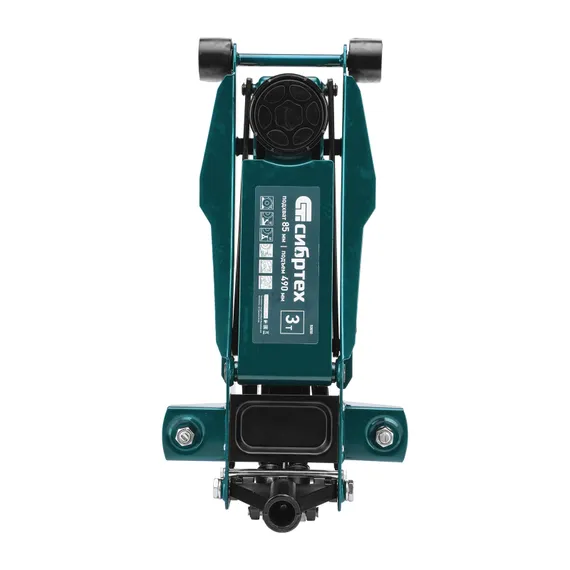 Домкрат гидравлический подкатной, 3 т, 85-490 мм, быстрый подъем, низкий подхват, проф. Сибртех