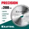 KRAFTOOL Precision, 200 х 30 мм, 48Т, пильный диск по дереву (36952-200-30)