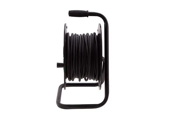 Удлинитель силовой 30 м, 16А, тип УХ10, ПВС, на кабельной катушке, 4 розетки без заземления Сибртех