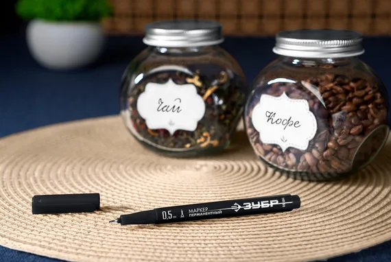 ЗУБР МП-50 черный, 0.5 мм перманентный маркер (06321-2)