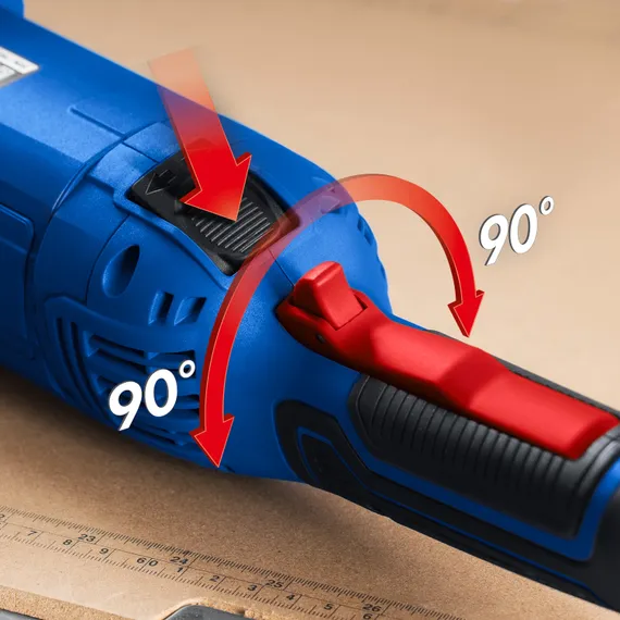 УШМ, болгарка с решулировкой оборотов, ЗУБР 1900 Вт, d125 мм, Профессионал (УШМ-П125-1900 ЭПСТ)