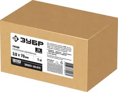 ЗУБР ГОСТ 4028-63, 70 x 3 мм, цинк, 1 кг, строительные гвозди (305031-30-070)