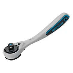 Ключ-трещотка 3/8", CrV, 120 зубьев, с быстрым сбросом, цельнометаллический, хром Gross