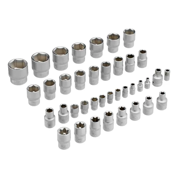 Набор инструментов, 1/4", 1/2", Cr-V, S2, усиленный кейс, 119 предметов Stels