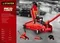 STAYER R-33 RED FORCE, 3 т, 135 - 400 мм, подкатной домкрат с увеличенным подъемом, Professional (43154-3)