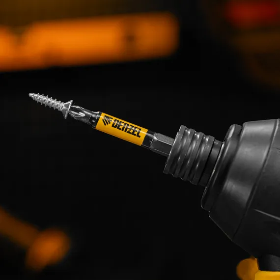 Бита PH2х60, сталь S2, цилиндр., 10 шт. Е 6,3 Denzel